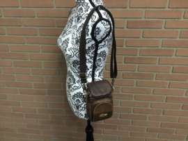 Schoudertas 100% leren crossbody tas