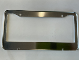 Amerikaanse kenteken plaathouder mat zilver 2 hole