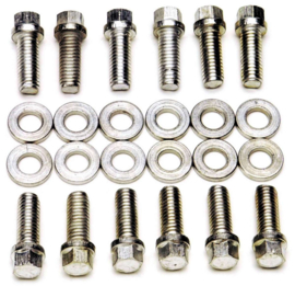 Plated Intake Bolt Kit, Chevrolet Small Block 55-86