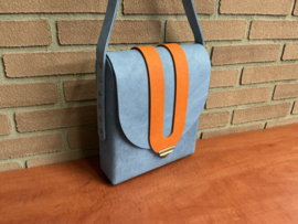 Gulf color schoudertas leer