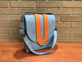 Gulf color schoudertas leer