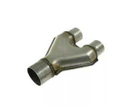 Y-Pipe, Exhaust, Steel, Slip-fit Inlet/Outlet