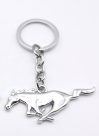Ford Mustang pony sleutelhanger chrome