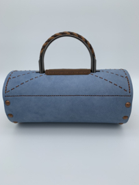 Handtas Classic blue round handbag