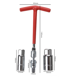 Bougiedop sleutel duo maat 16mm en 21mm