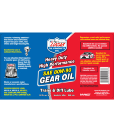 LUCAS HEAVY DUTY 80W-90 GEAR OIL