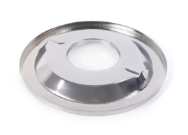 Luchtfilter 14 inch high flow chroom met rood filter