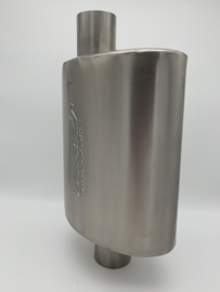 MAX Spiral Straight Flo Performance rvs uitlaat demper 2,5 inch