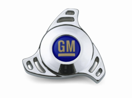 Wing Nut, Steel, Chrome, GM Logo, 1/ 4-20 in. Thread