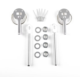 Hood Bonnet Pin Kit Aluminium For All Cars