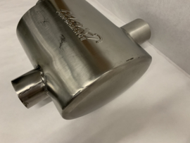 MAX Spiral Straight Flo Performance rvs uitlaat demper 2,5 inch