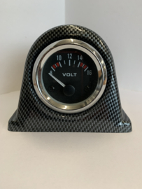 52mm meter houder carbon look opbouw 1