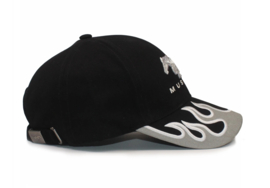 Baseball cap ford mustang black/white flames