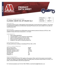 Classic Gear Oil EP 80w90 GL4