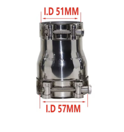 Uitlaat verloopstuk  klemdeel