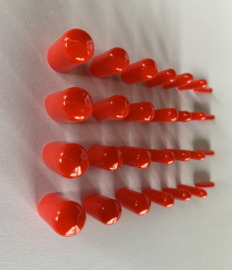 Afstop plugs vacuum rood