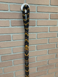 Lederen honden riem Brown/cognac/black