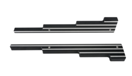 Aluminium V8 stripe bougiekabel geleiders zwart-streep