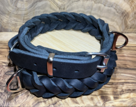 Hondenhalsband leer black