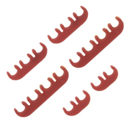 Bougiekabel houders rood 7/8 mm