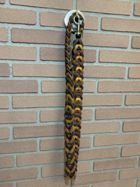 Lederen honden riem Cognac/brown