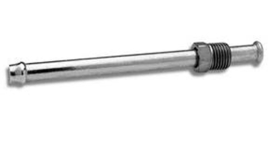 Line Adapter, Steel, Natural, 3/8 in. Inverted Flare Male Threads, 3/8 in. Hose Barb, 4.50 in. Length, Each