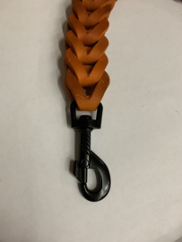 Lederen honden riem Orange