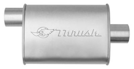 Uitlaatdemper Thrush Hush Super Turbo, 3 inch.