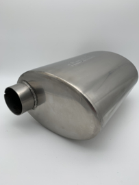 MAX Turbo Style Flo Performance rvs uitlaat demper 2,5 inch