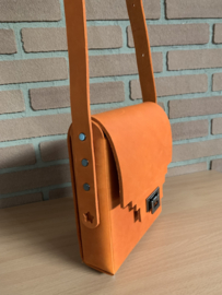 Handtas oranje messenger hand/cross body bag