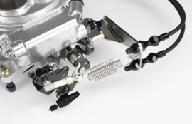 Throttle Return Spring Kit, Car Carburetor Throttle Cable Bracket with Dual Return Spring Set