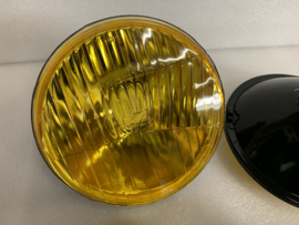 5 3/4 inch Amerikaanse koplamp met geel glas H4 lamp set 2 stuks
