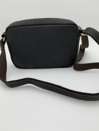 Handtas Mat zwart messenger shoulder/crossbody bag