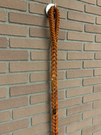Lederen honden riem Orange