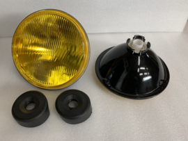 7 inch Amerikaanse  koplamp met geel glas H4 lamp set 2 stuks