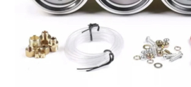 3 meter set oliedruk,temp,amps chroom analoog