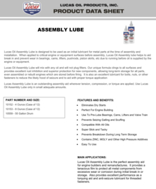 Lucas assembly lube 4 fl.oz. verpakking