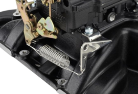 Throttle Return Spring Kit, Car Carburetor Throttle Cable Bracket with Dual Return Spring Set
