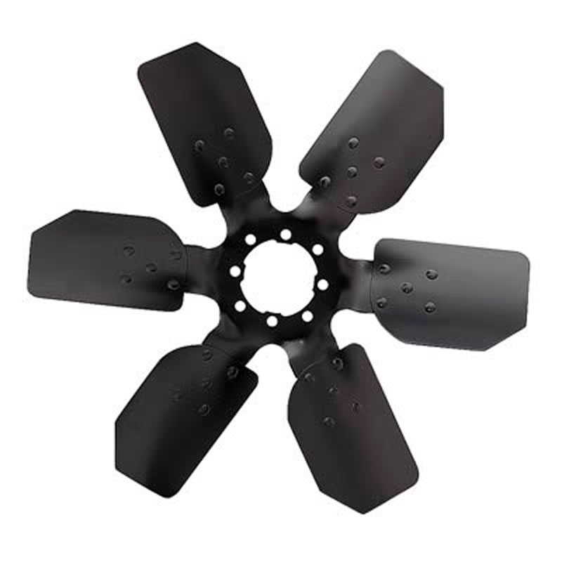 6 blads fan Universeel zilver