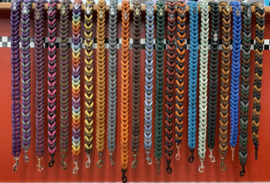 Lederen honden riem Orange
