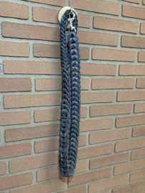 Lederen honden riem Grey