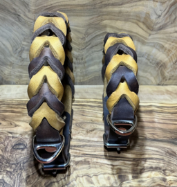 Hondenhalsband leer Cognac/brown