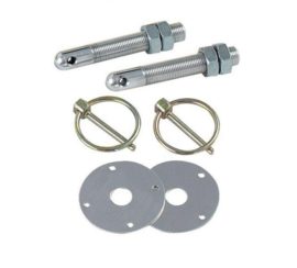 Hood pin kit aluminium . Motorkap snel sluiting