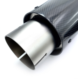 RVS / Carbon 2,25 inch uitlaat sierstuk