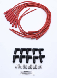 8.5mm Spark Plug Wire Set V8 - straight boots red