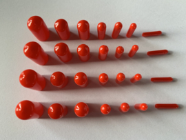 Afstop plugs vacuum rood
