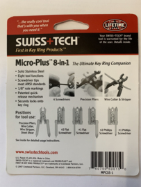 #1 Swiss Tech MicroPlus 8-in-1 Mini Keyring Tool