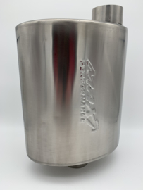 MAX Turbo Style Flo Performance rvs uitlaat demper 2,5 inch