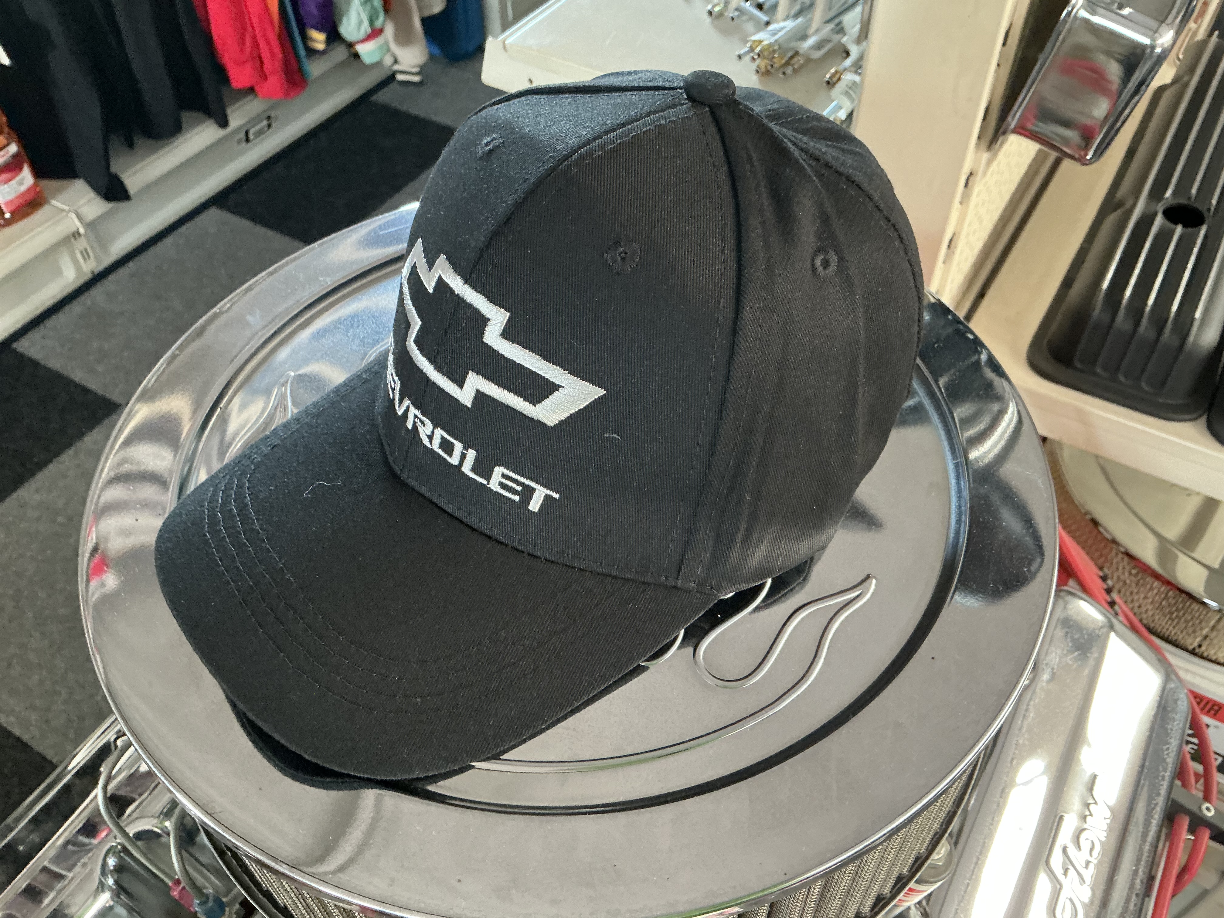 Baseball cap chevrolet zwart Wit logo