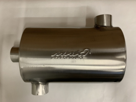 MAX Ultra Straight Flo Performance rvs uitlaat demper 2,5 inch
